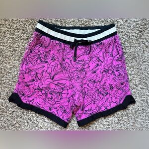 MUNICIPAL pink Crossover shorts